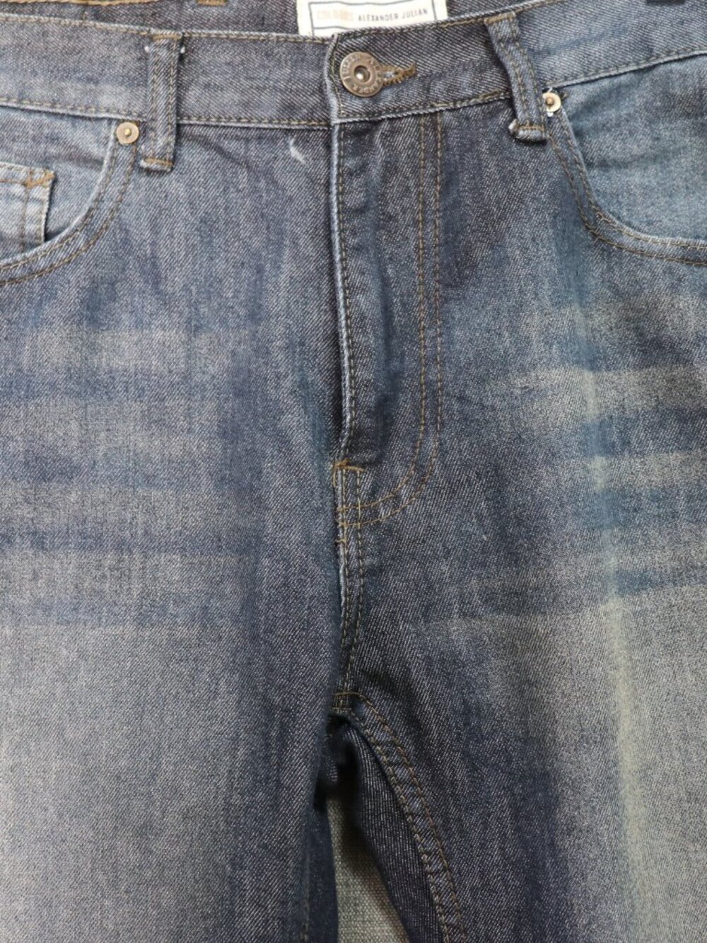 Colours Alexander Julian Mens Jeans 32x*30 Medium Wash Relaxed Straight Denim - Picture 7 of 12